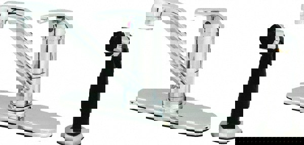 Faucet Mount, Deck Plate Faucet with Spray